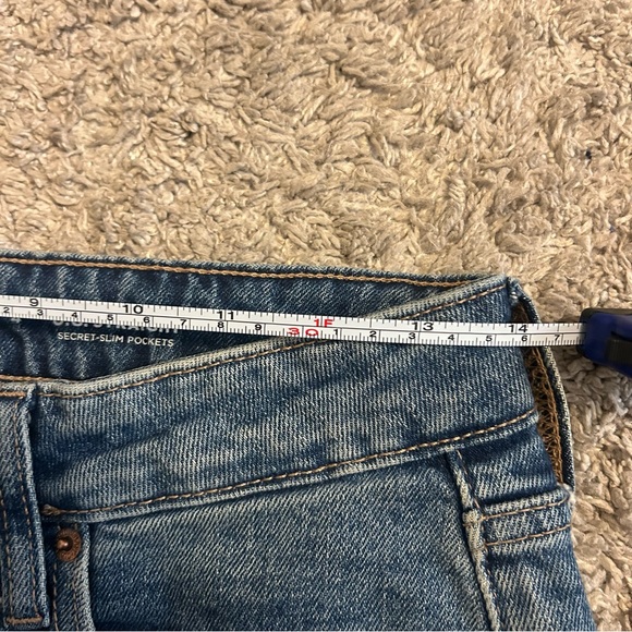 Dark Wash Old Navy OG Straight Jeans - Size 4 - Picture 5 of 5